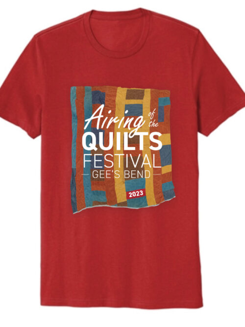 Official 2023 Airing of the Quilts Festival shirt: red
