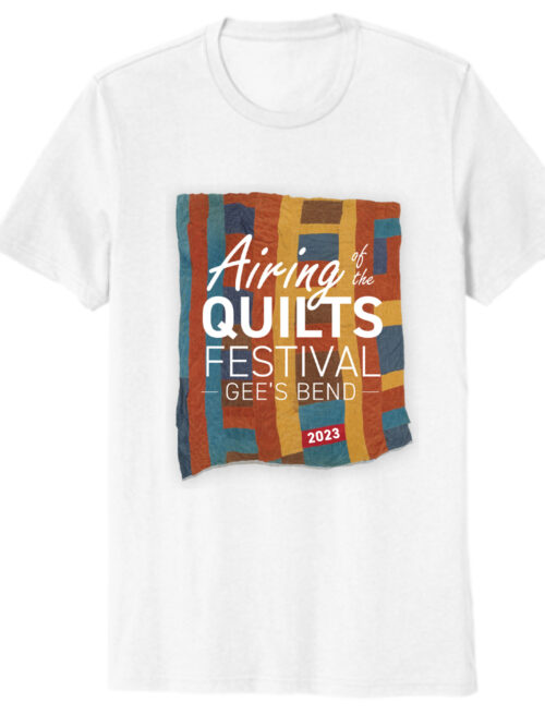 Official 2023 Airing of the Quilts Festival shirt: white